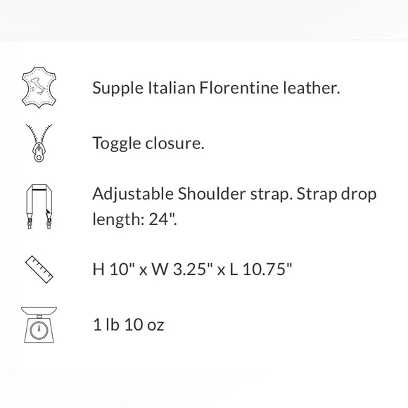 DOONEY & BOURKE FLORENTINE BLACK LEATHER SHOULDER BAG Sleek polished leather - Picture 10 of 16